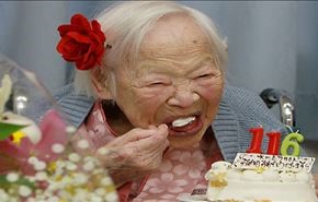 عکس؛ کیک تولد پیرترین زن دنیا