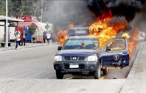 به آتش کشیدن چند خودروی پلیس در پایتخت مصر