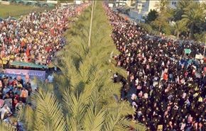 دلیل بازداشت شعار دهندگان در تظاهرات بزرگ بحرین
