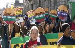 تظاهرات حاشدة في لندن ضد العنصرية والاسلاموفوبيا