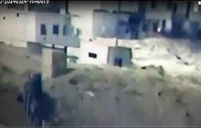 فیلم: انهدام خودروی تروریستها با موشک هدایت شونده
