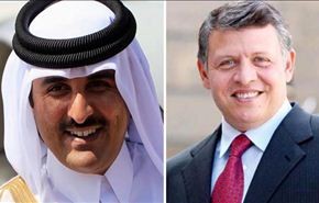 ملك الاردن وأمير قطر يبحثان الاوضاع في الشرق الاوسط