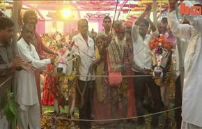 بالفيديو: 5000 هندي يحضرون زفاف 