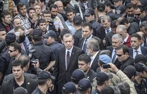 رسوایی اردوغان در مراسم تشییع + فیلم