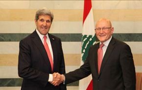 كيري يؤكد من لبنان : الحل السياسي هو الحل الوحيد لازمة سوريا