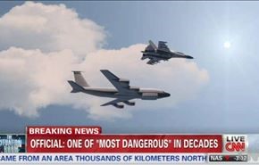 پرواز "خطرناک" جنگنده روس بالای هواپیمای جاسوسی آمریکا