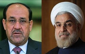 روحاني والمالکي یتشاوران حول سبل القضاء علی الارهاب في العراق