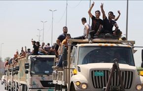 ورود هزاران داوطلب جنگ با داعش به سامراء