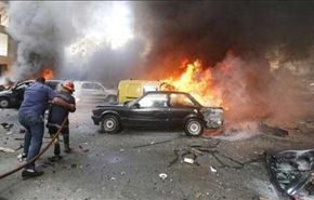 انفجار در منطقه ظهر البیدر در بقاع لبنان