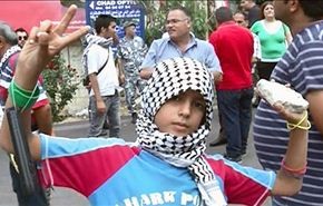 لبنان يتظاهر امام السفارة الامريكية تنديدا بدعم واشنطن للعدوان على غزة