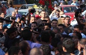تظاهرات در رام الله علیه همکاری عباس با اسرائیل