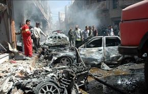 انفجار خودروی بمب گذاری شده در حمص