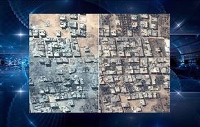 تصاویر ماهواره‌ای الشجاعیه، قبل و بعد از جنایت صهیونیست‌ها