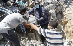 تصاویر جنایات جدید صهیونیست‌ها در غزه