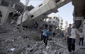 فیلم برداری صهیونیستها از بمباران مسجد غزه