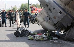 جدیدترین عکس‌ها از سقوط هواپیما در تهران