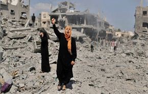 الكيان الاسرائيلي يشرد عشرات الاف العوائل من غزة + فيديو