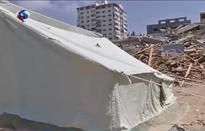 آوارگی 40 هزار خانواده فلسطینی در جنگ غزه + فیلم