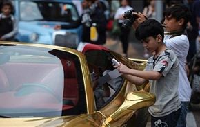 گرانترین خودروی دنیا با روکش طلا + عکس