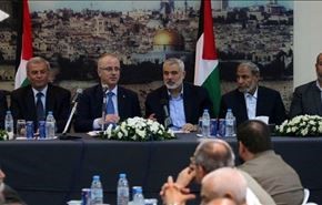 دولتمردان فلسطینی دور یک میز در غزه
