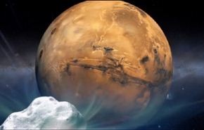 المريخ ينجو بسلام بعد مرور مذنب بالقرب من سطحه