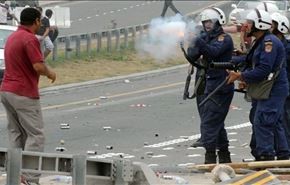 سرکوب راهپیمایی مردم بحرین درمخالفت با انتخابات