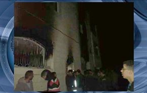 صهیونیست ها مسجدی را در رام الله آتش زدند