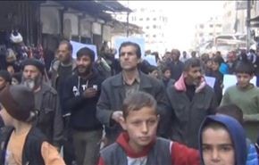 فيديو؛ الغوطة الشرقية تنتفض ضد 