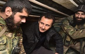 الأسد يتفقد القوات المسلحة في جوبر ويشيد بانتصاراتها