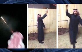 مواطن سعودي يحتفل بالأوامر الملكية بطلقات نارية