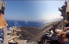 بالفيديو.. لحظة اختراق طائرة حربية لحاجز الصوت