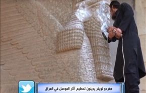 مغردو تويتر يدينون تحطيم آثار الموصل في العراق