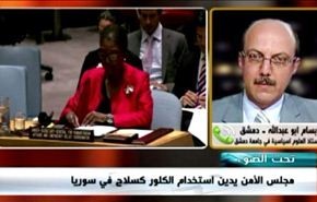 مجلس الامن يدين استخدام الكلور كسلاح في سوريا