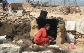 غار نشینی خانواده‌های فلسطینی به خاطر "پیمان اسلو"