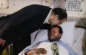 عیادت وزیر بهداشت از مجروحان یمنی در تهران+عکس