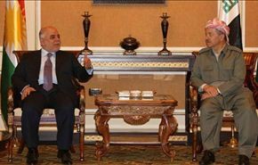 العبادي يتفق مع بارزاني على تنسيق الجهود لتحرير نينوى