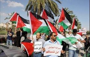 راهپیمایی مردم غزه در همبستگی با اسرای فلسطینی