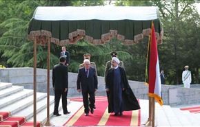 الرئيس روحاني يستقبل رسميا نظيره العراقي فؤاد معصوم