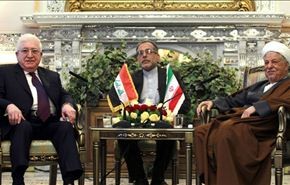 رفسنجاني يؤكد دعم ایران للعراق في مختلف المجالات