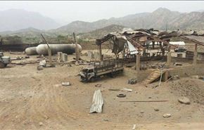بالصور: الطيران السعودي يُدمر محطات تعبئة الغاز في اليمن