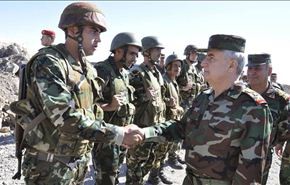 رئيس الاركان السوري يتفقد وحدات الجيش والمقاومة في القلمون