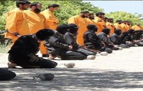 اعدام داعشیها توسط گروه مسلح جیش الاسلام+ ویدئو