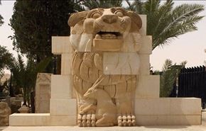 تخریب مجسمه باستانی شهر تدمر + عکس