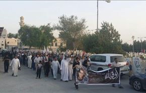 تظاهرات پس از مراسم بزرگداشت شهید بحرینی