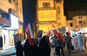 راهپیمایان بحرینی خیابان التحریر رابستند+عکس