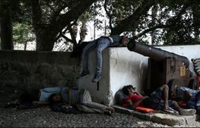 شرایط طاقت فرسای آوارگان در یونان