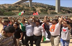 تظاهرات فلسطینی‌ها با حضور روحانیون مسلمان و مسیحی