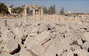 بالصور؛ الامم المتحدة تؤكد تدمير معبد بعل شمين في تدمر السورية