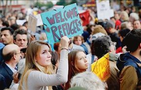 مظاهرات مؤيدة لاستقبال اللاجئين في أوروبا