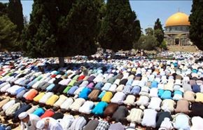 نماز دهها هزار نفری عید قربان در مسجد الاقصی